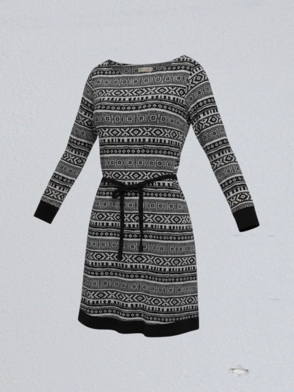 Mia Andrea size XL womens dress midi black with geometric prints